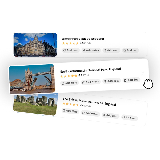 Image showing a demo of Personalized Trip Generator